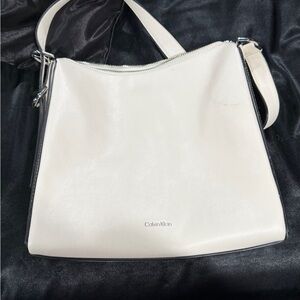 Calvin Klein Cream Shoulder Bag